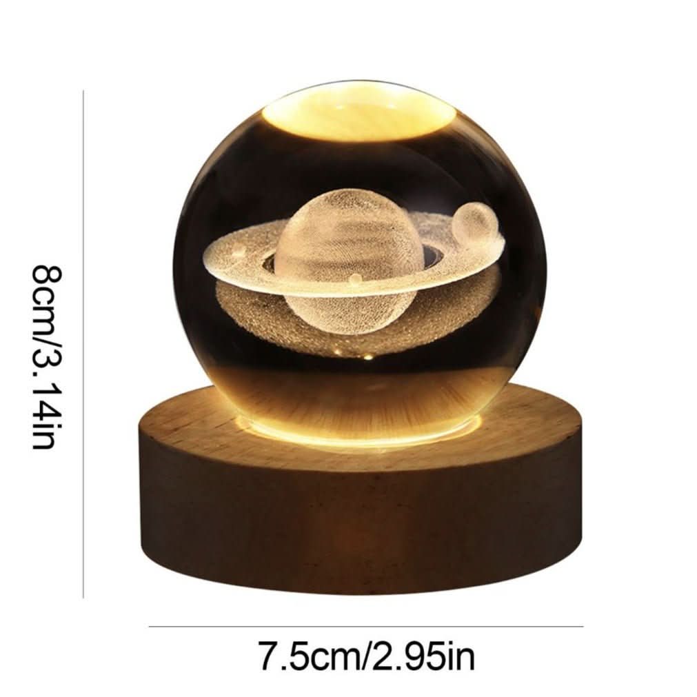 StarVista - Hand-Etched 3D Crystal Lamp