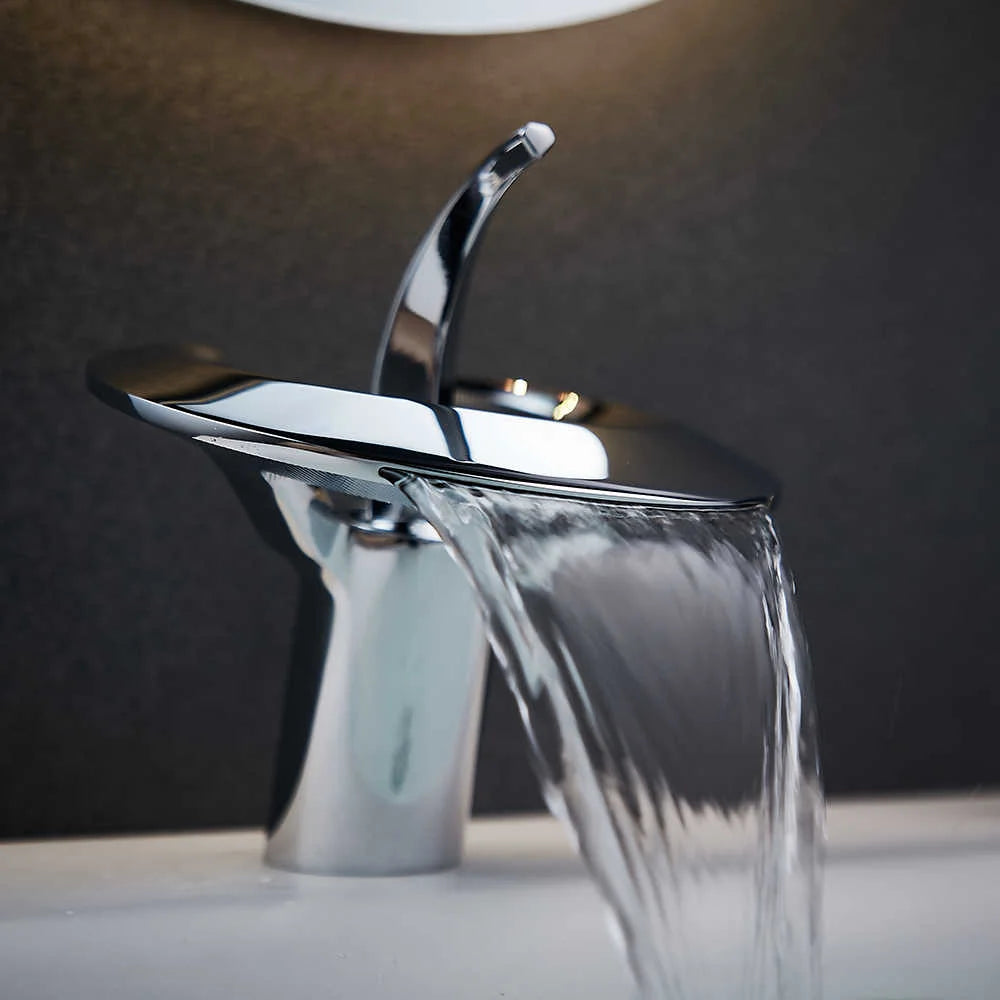 AquaFall – Premium All-Copper Waterfall Basin Faucet