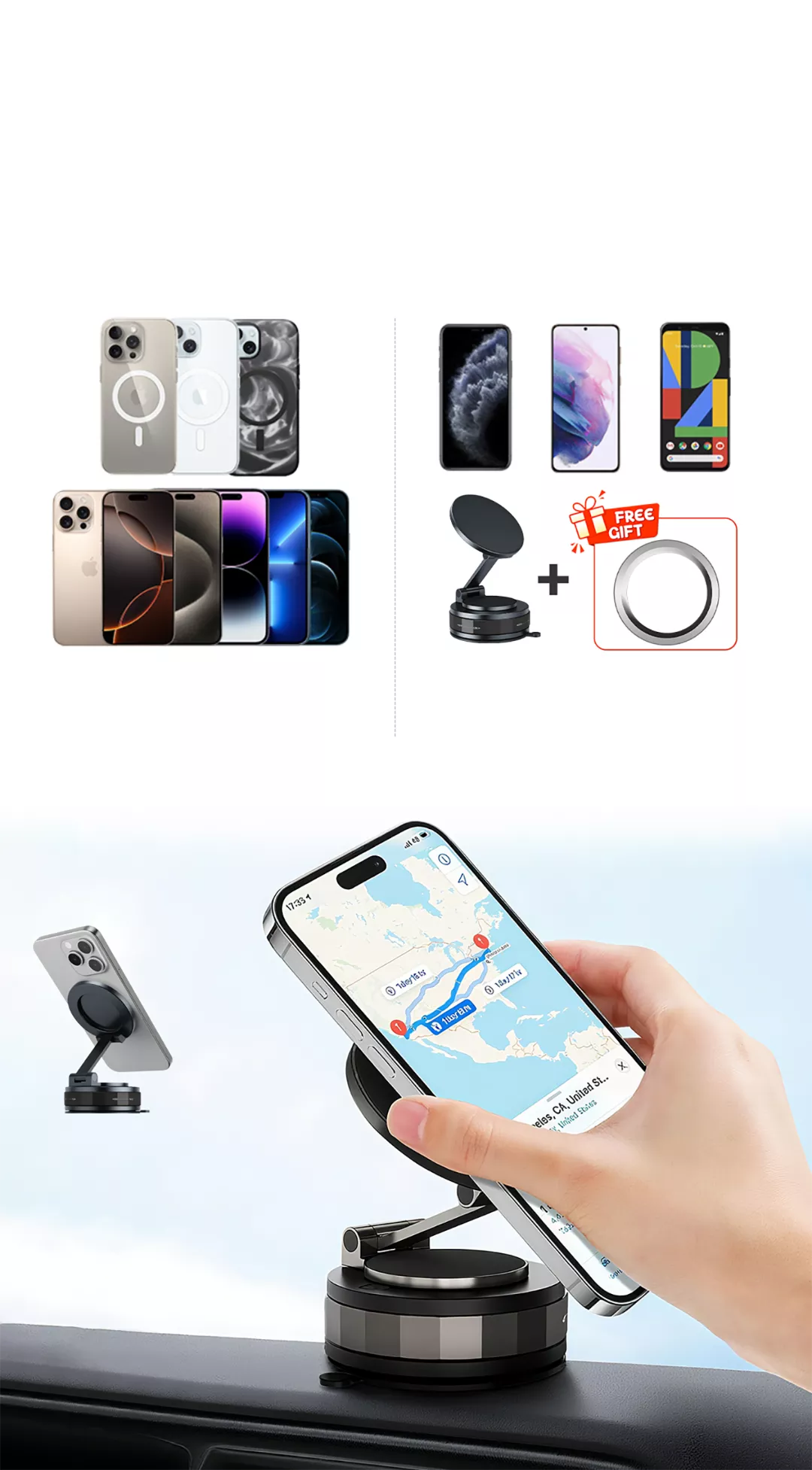 VacuMag – Ultra Stable Magnetic Phone Stand