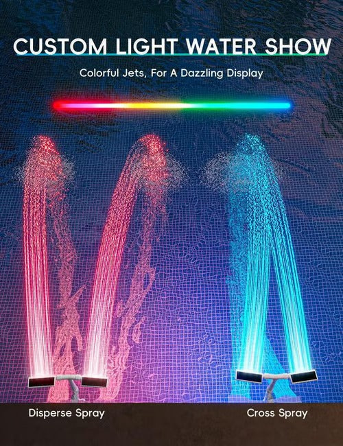 GlowRipple – Remote Controlled Solar Fountain for Pool Ambiance