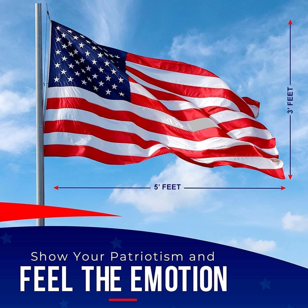 PatriotWave – Premium Embroidered American Flag