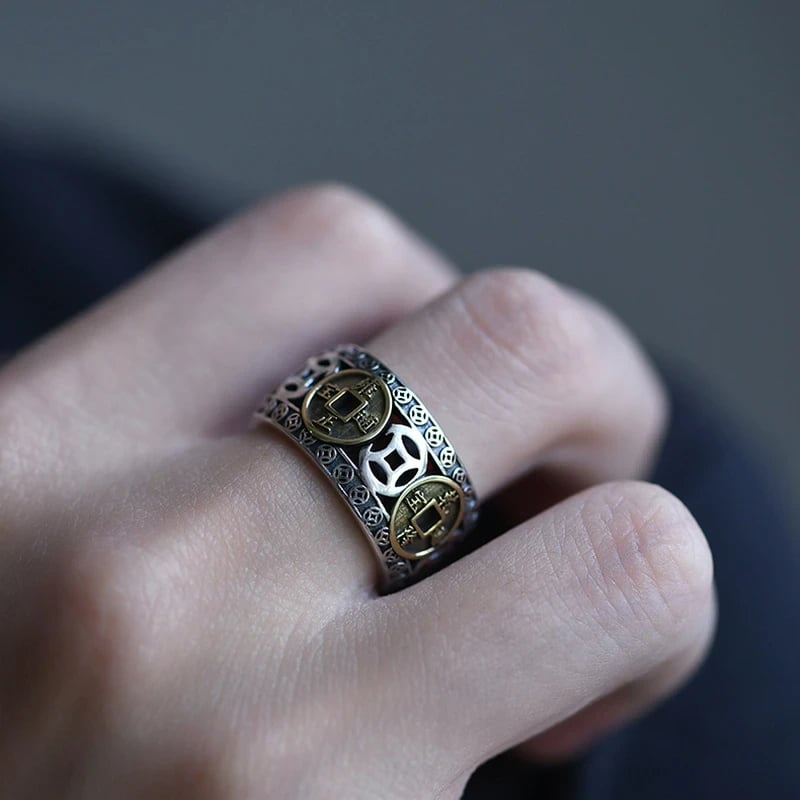 MaxLuck – Five Emperors Coins Ring