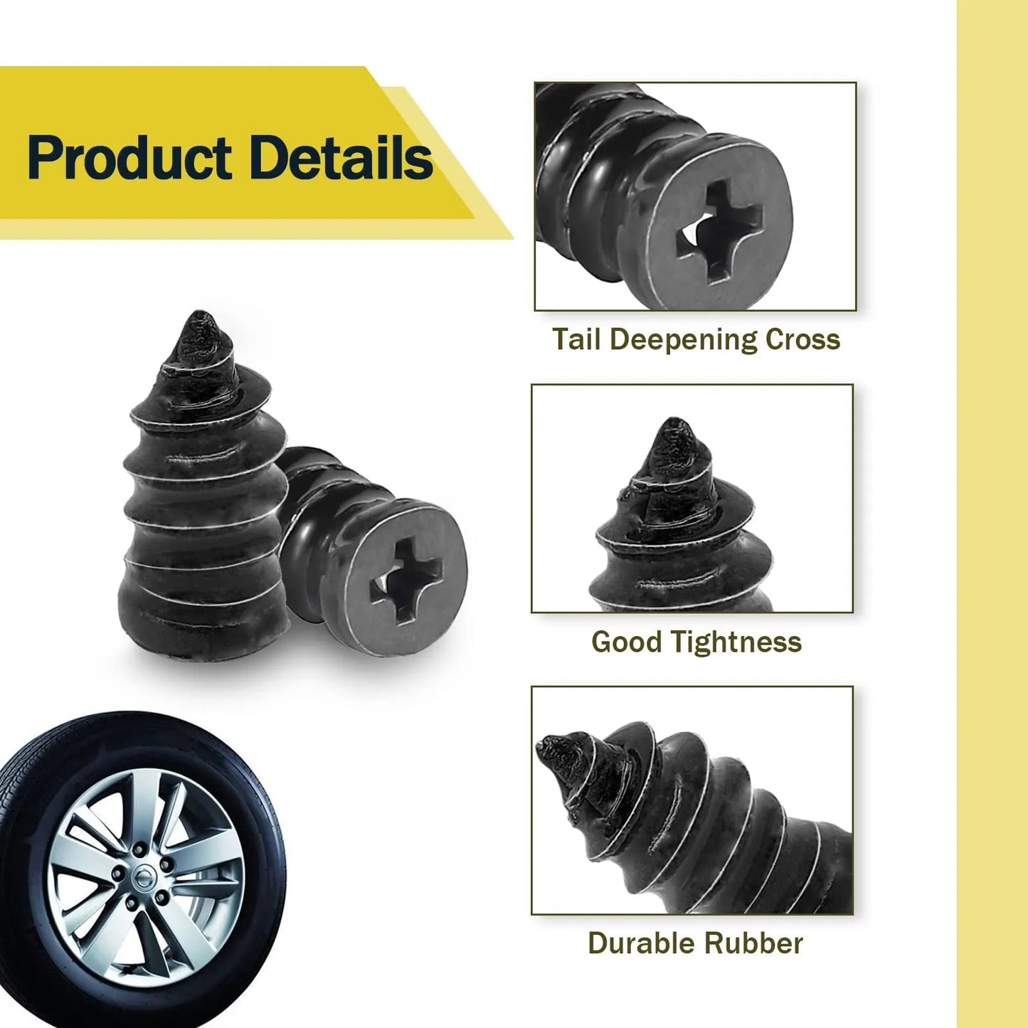 SealNail – Quick Tire Repair Rubber Plug Kit