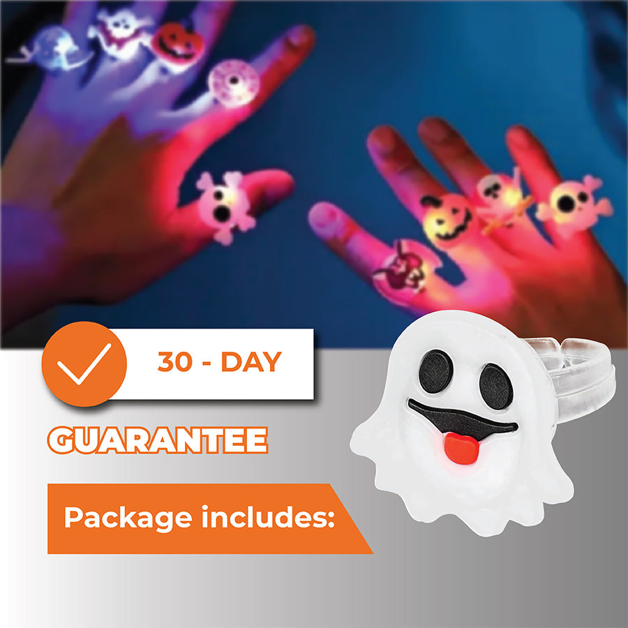 SpookGlow – Halloween LED Rings (50pcs set)