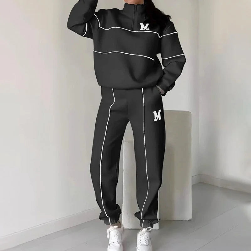 CozyLine – Casual Sweatshirt 2-Piece Set