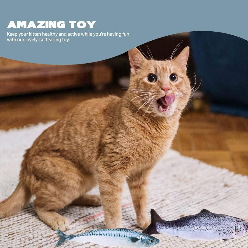FloppyFish – Realistic Plush Cat Toy