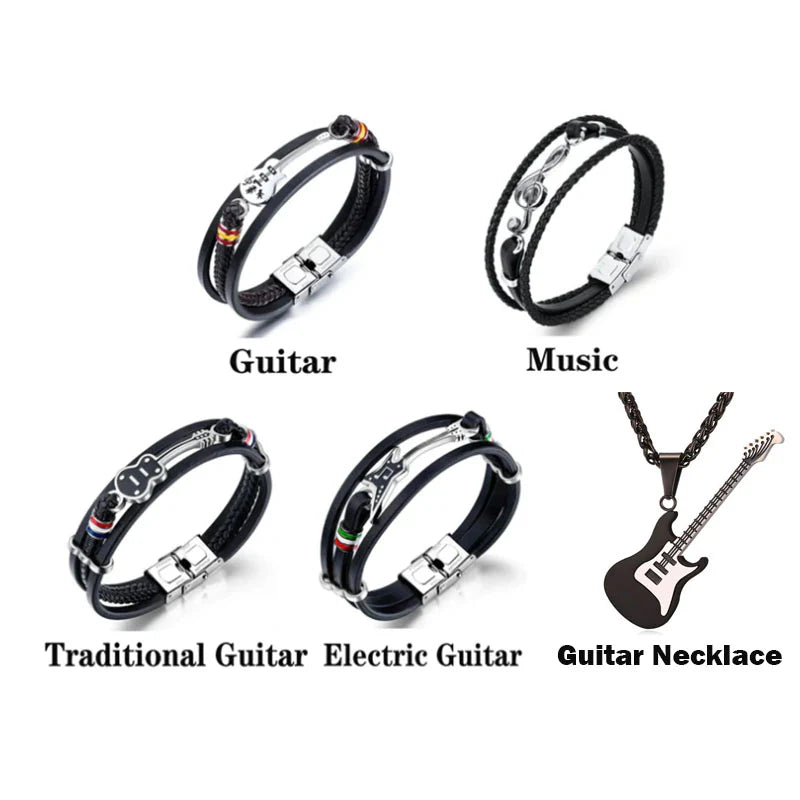 StrumSoul – Handmade Leather Music Bracelet