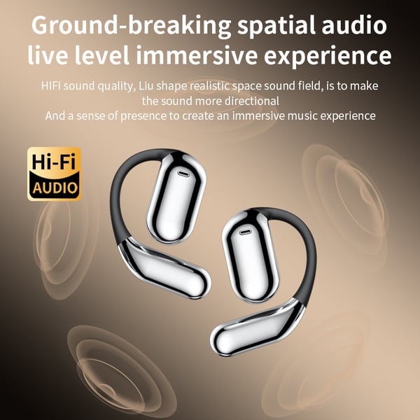 AeroWave – Bluetooth 5.4 Open Ear Waterproof Earbuds