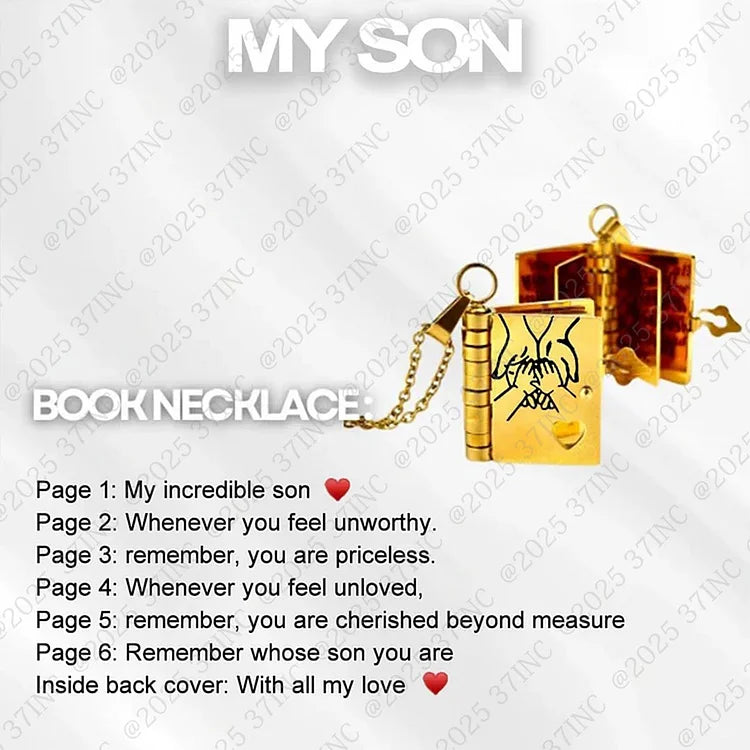 HeartScript - Daughter’s Love Story Book Necklace