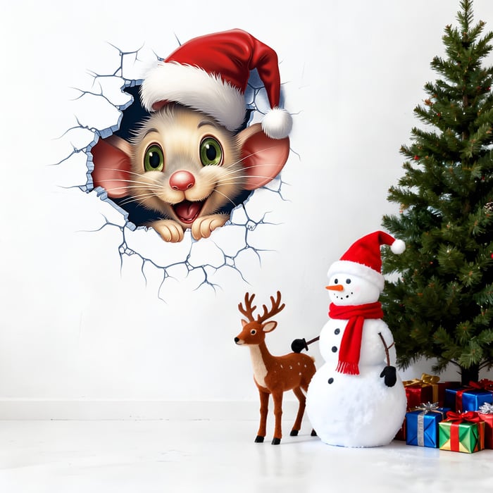 MerrySanta – Holiday Wall Sticker Set
