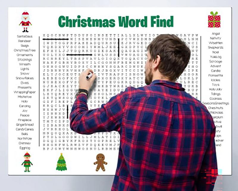 XmasWordFun – Giant Holiday Search Poster