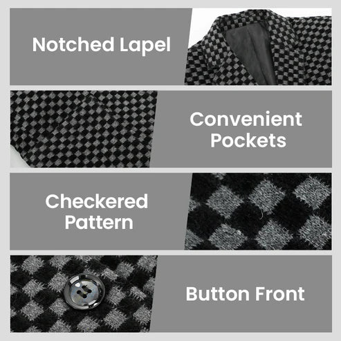 EliteForm – Slim-Fit Men’s Casual Blazer