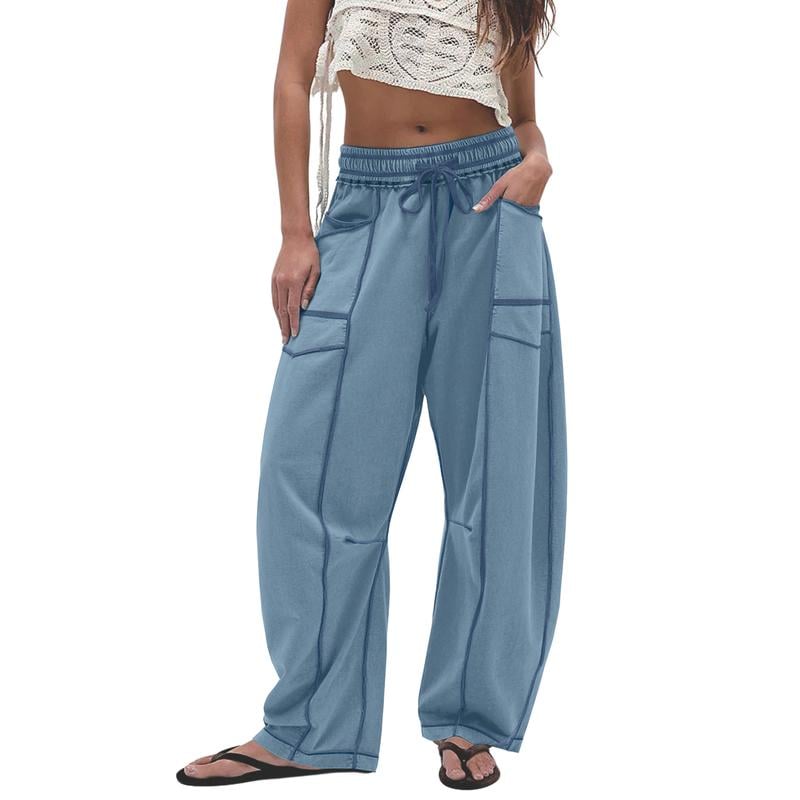 MoveLuxe | Relaxed Wide-Leg Drawstring Lounge Pants