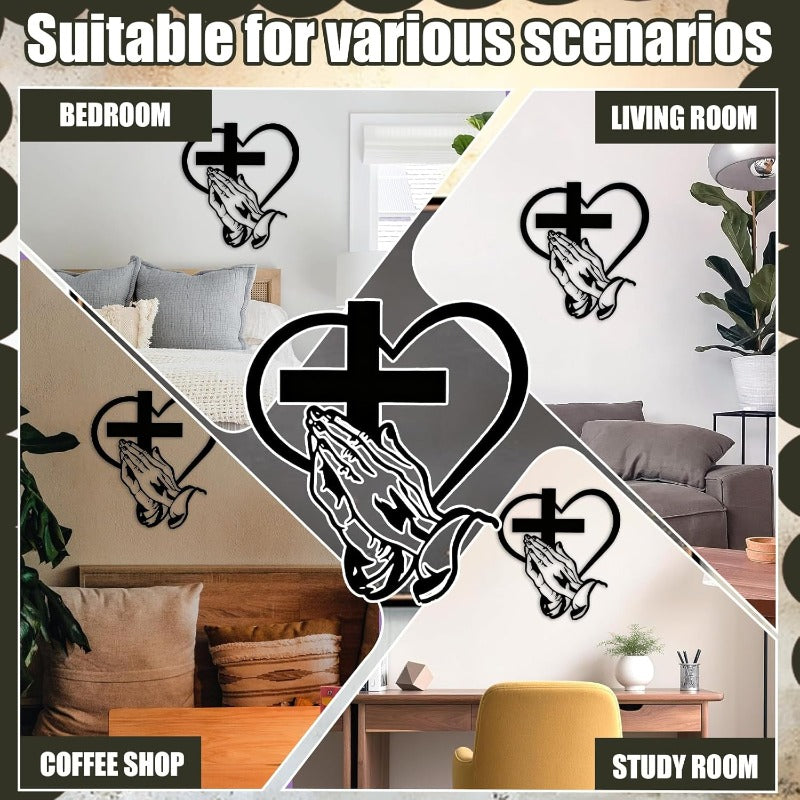 Devotion - Elegant Iron Wall Cross