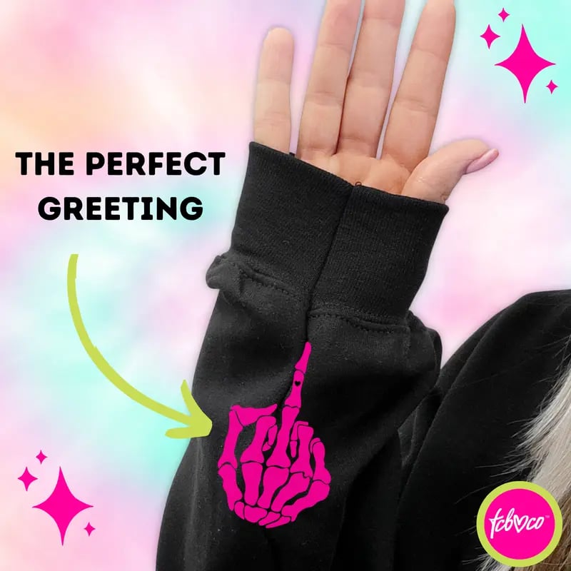 MoodFlip – Funny Graphic Middle Finger Hoodie