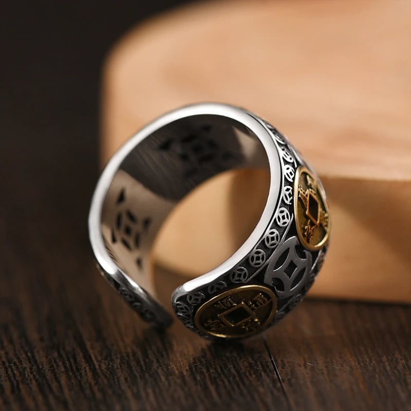 MaxLuck – Five Emperors Coins Ring