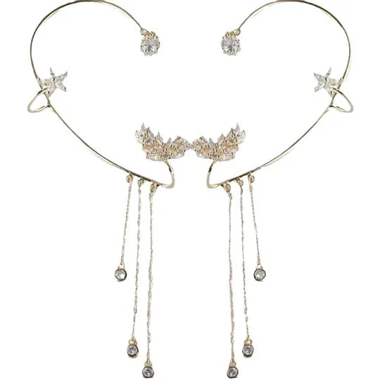 LumiStar – Shimmering Tassel Earrings