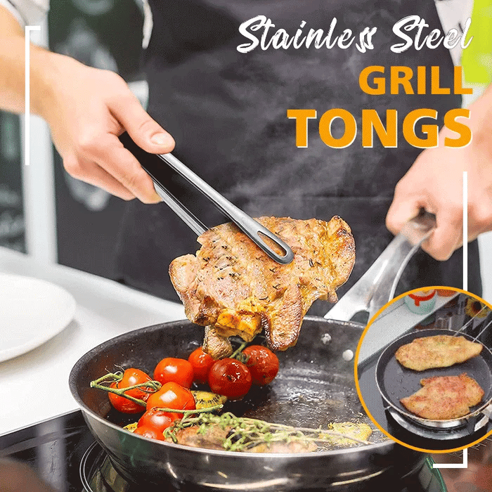 GrillGrip – Premium Stainless Steel Tongs