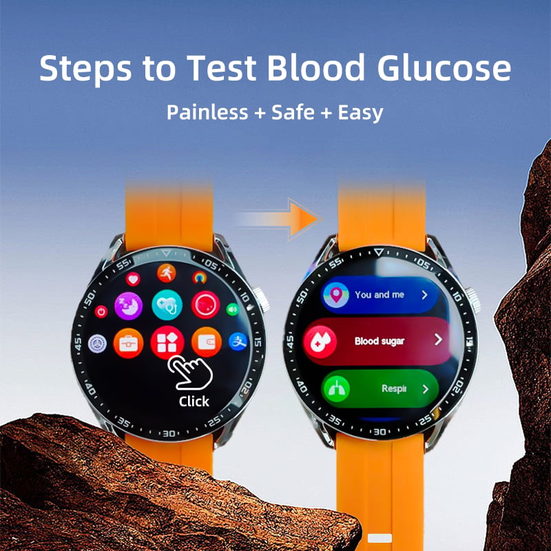 VitaTrack – Blood Glucose Monitoring Bluetooth Watch