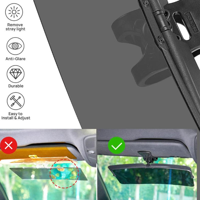 🚗LAST DAY 49% OFF🔥Universal Car Sun Visor With Polarized Glare Protection