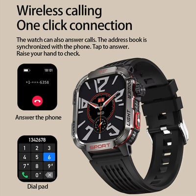 TitanGear – Military Outdoor Smart Watch