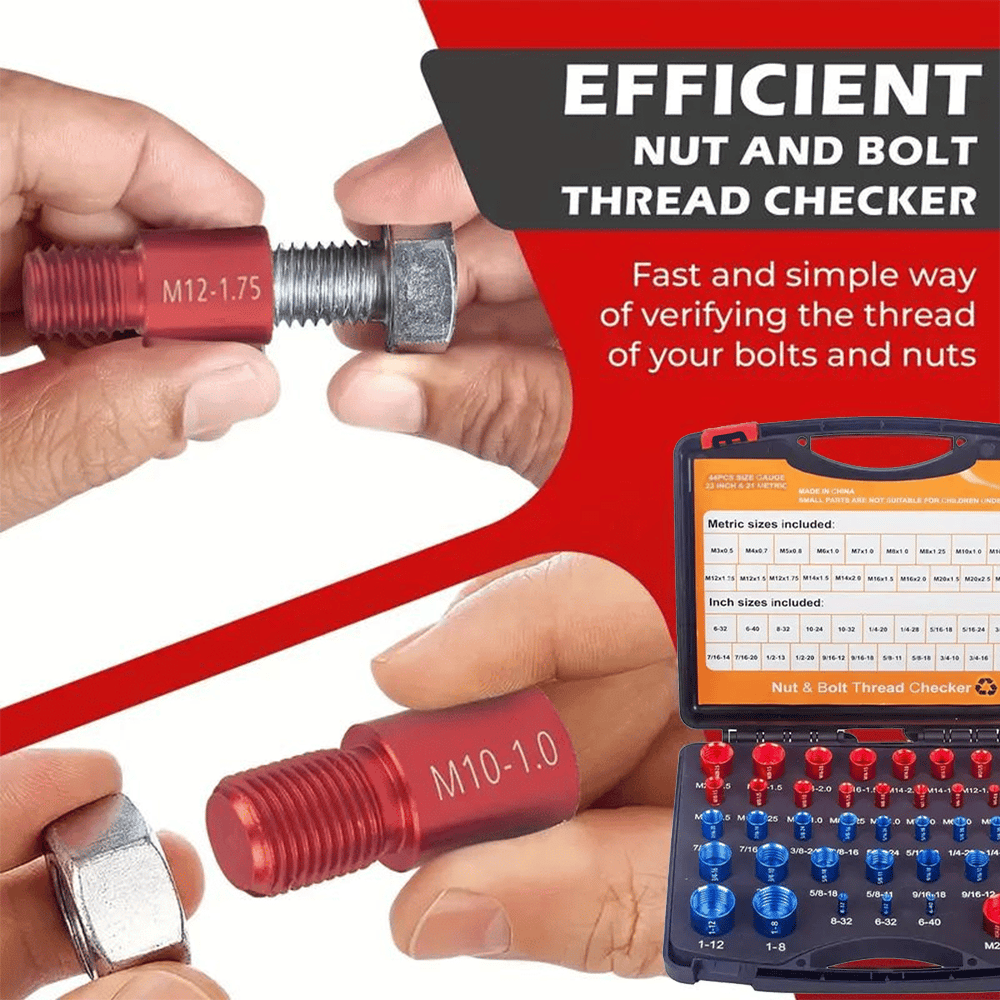ScrewSense – 44 Pcs Alloy Thread Inspector Set