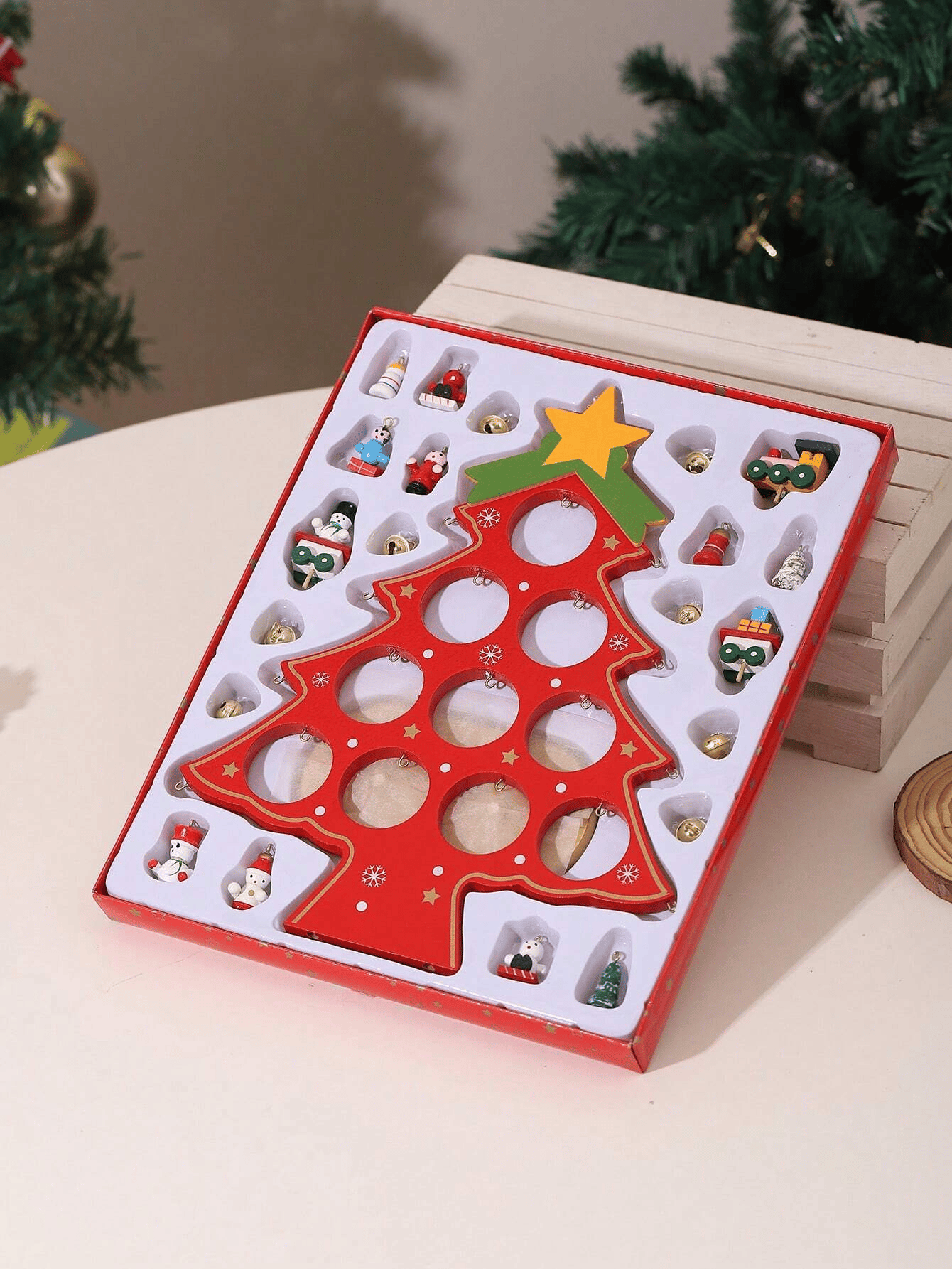 FestiveCraft – DIY Wooden Christmas Tree Decoration Set