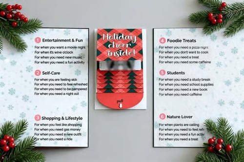 YuletideNotes – Handmade Christmas Card Booklet