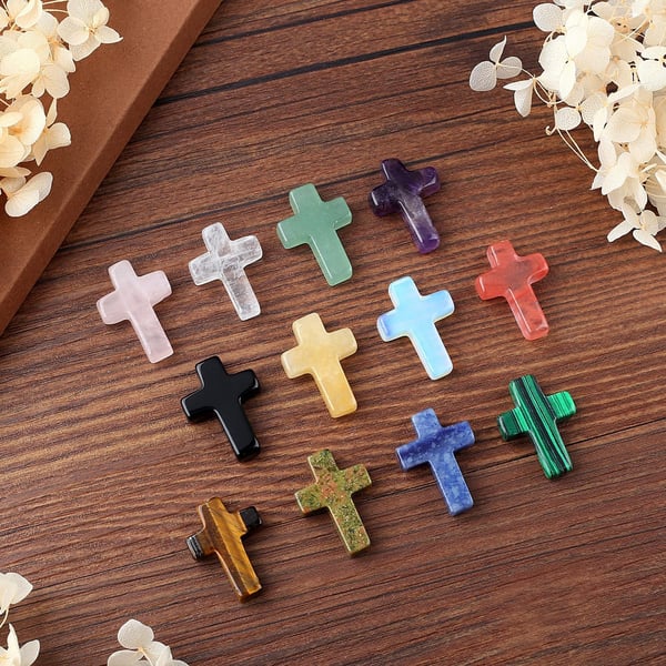 SpiritStone – Handmade Natural Crystal Cross