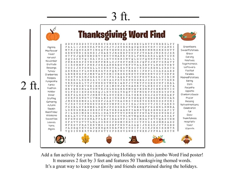 XmasWordFun – Giant Holiday Search Poster