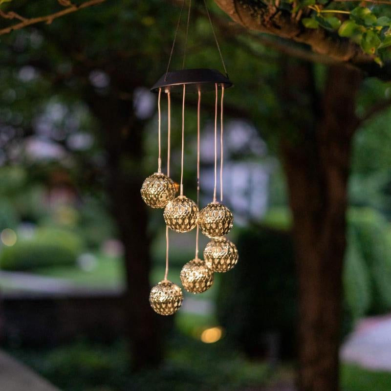 LumiOrb – Solar Rainbow LED Wind Chime