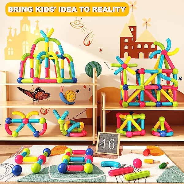 MagniBuild – Creative Magnetic Sticks Building Set
