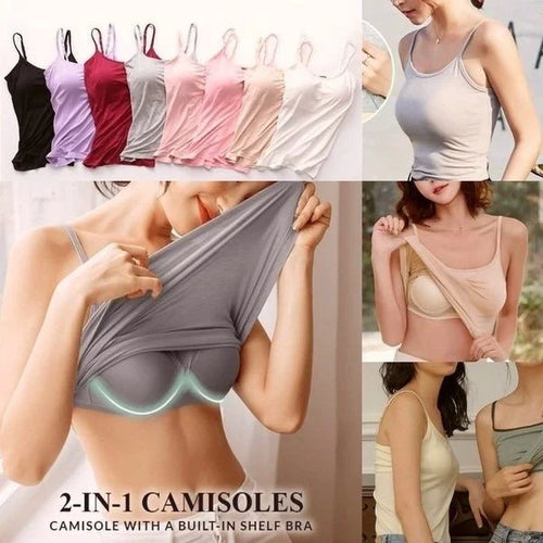 Comfortique - Stylish Tank with Integrated Bra Support