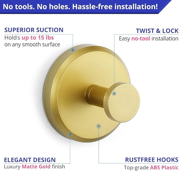 GripLock – Upgraded Suction Cup Hooks
