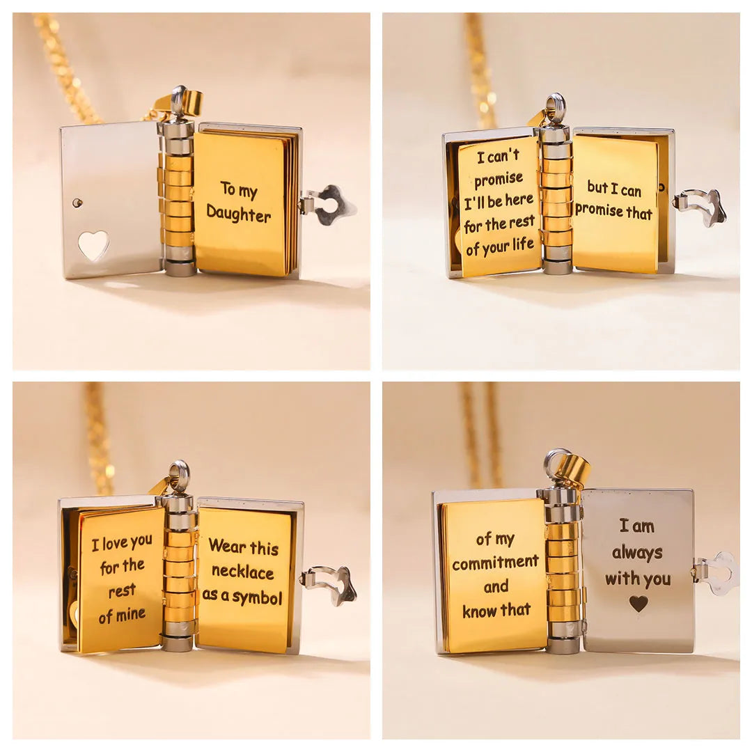 LoveChapter – Sentimental Book Necklace for Daughter