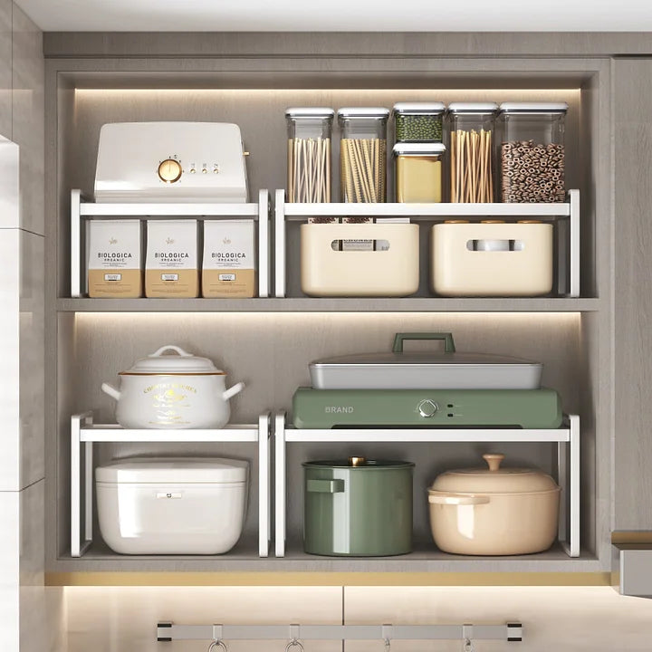 FlexaRack – Expandable Telescopic Countertop Organizer