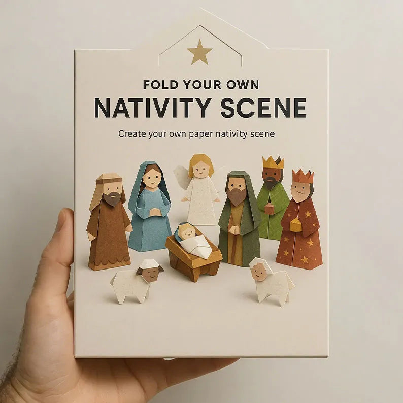 FaithFold – Handmade Nativity Scene Kit