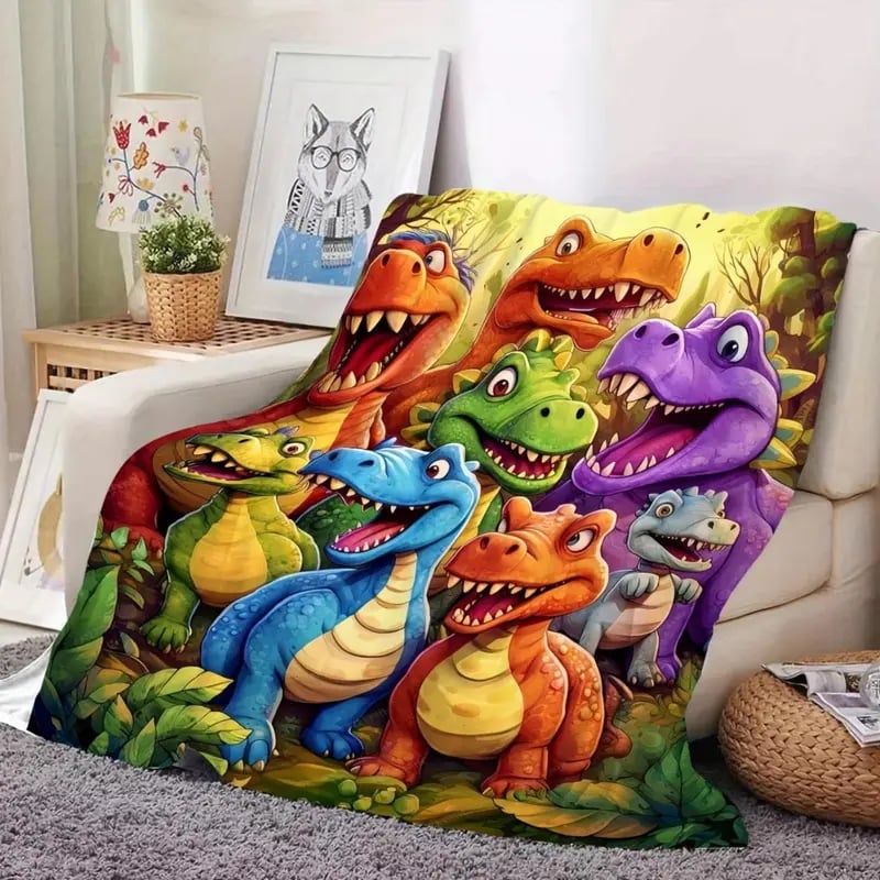 DinoNap - Plush Blanket for Storytime & Sleep