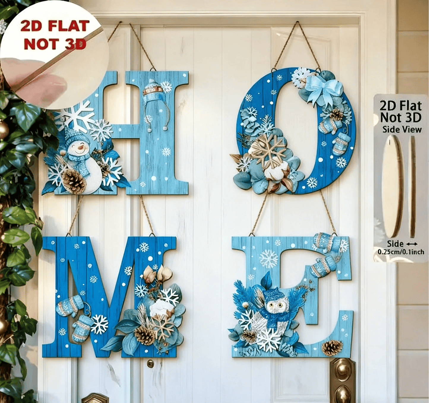 JoyfulHome – Christmas Letter Ornament Set