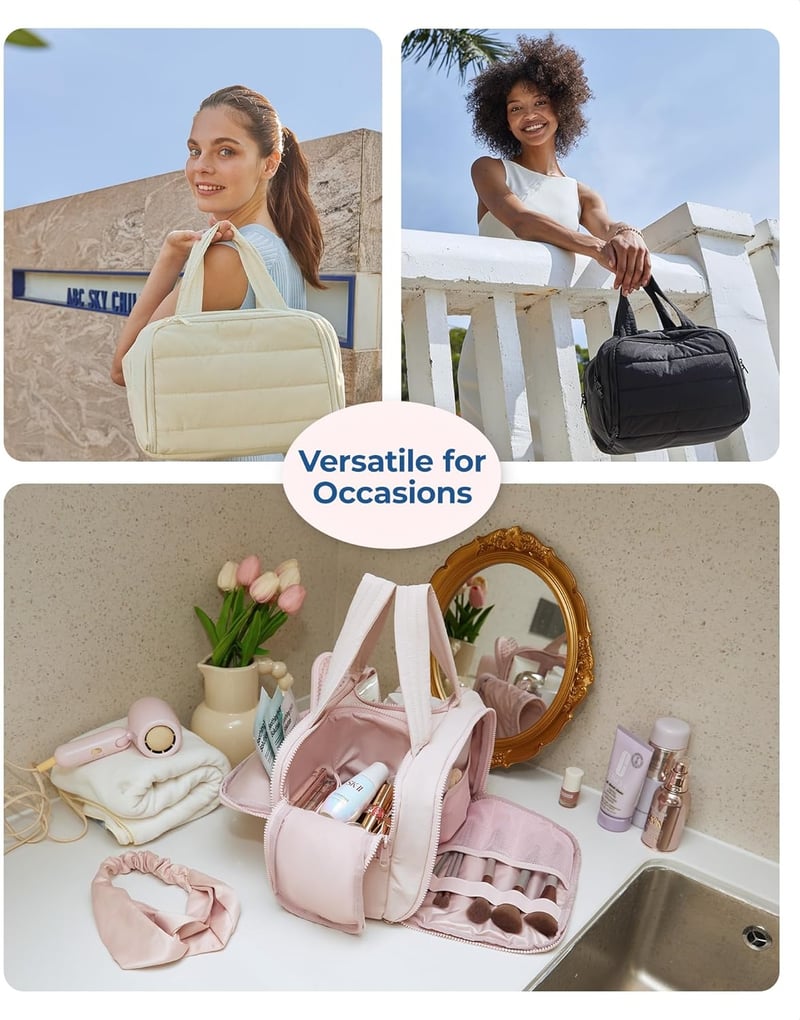 VelvetTote – Elegant Large Capacity Cosmetic Organizer