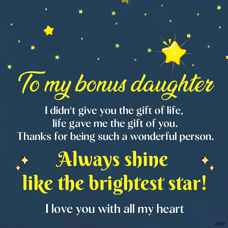 ForeverConnected – Heart Necklace for Bonus Daughter