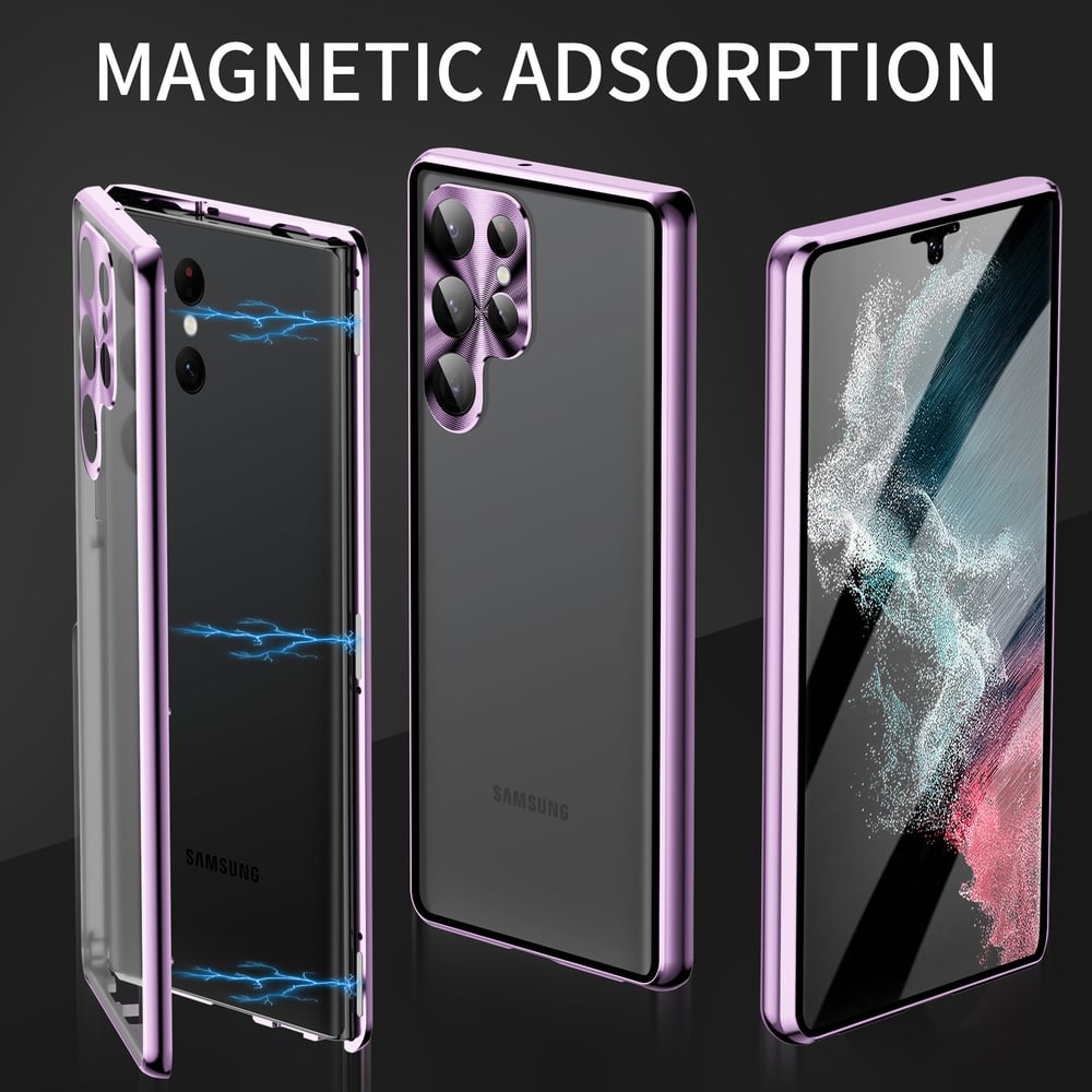 GlassGuard – Magnetic Full-Cover Phone Case