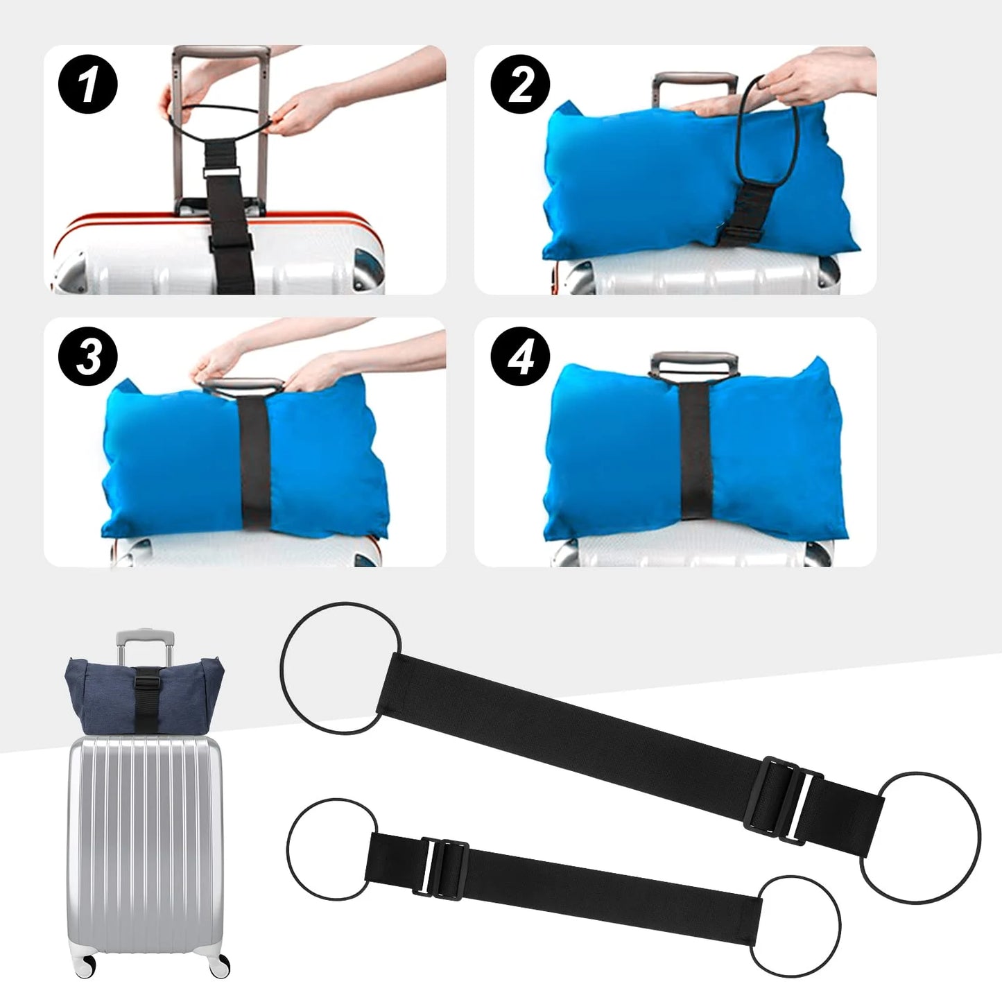JetSecure – Adjustable Travel Packing Straps