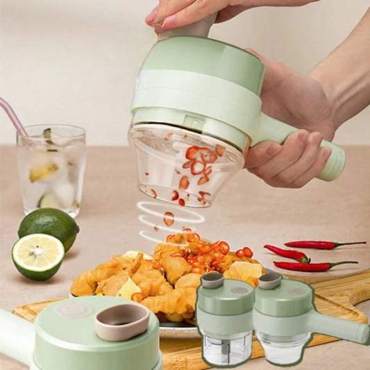 QuickChop – 4-in-One Food Chopper & Slicer