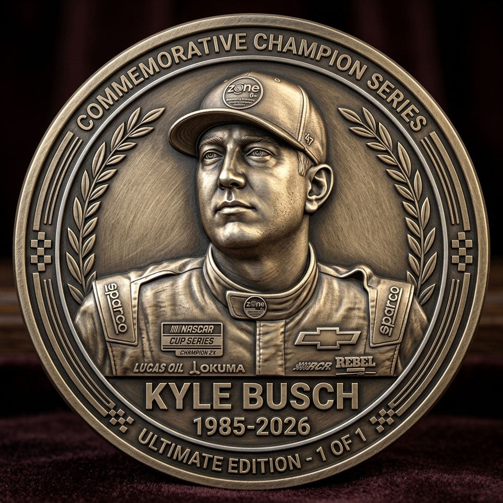 Kyle Busch Lifetime Legacy Memorial Tribute Commemorative Coin 1985–2026