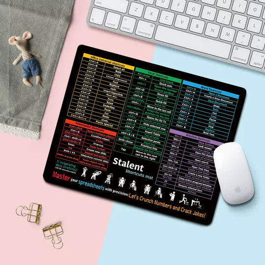 GRIDGUIDE - EXCEL CHEAT SHEET DESK MAT
