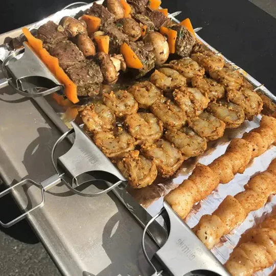 GrillMaster - Barbecue 3 way Grill Skewers