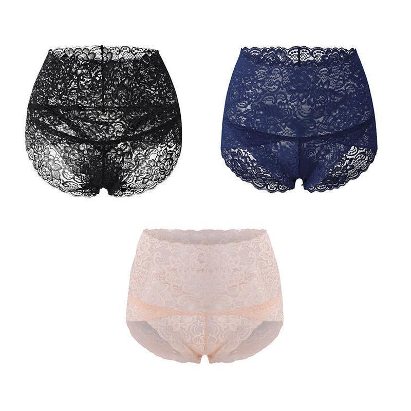 ChicContour - Breathable High-Waist Lace Briefs