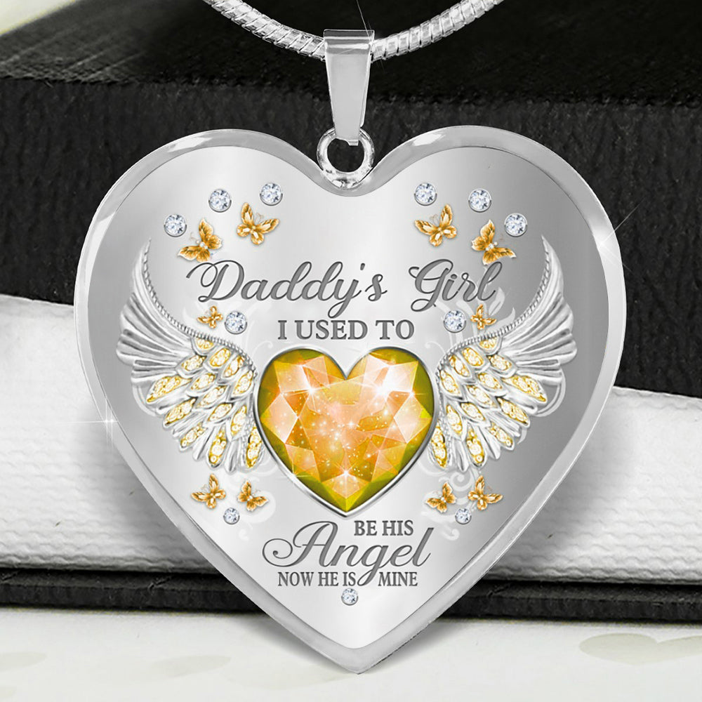 Papa’s Angel - Cherished Heart Keepsake Necklace