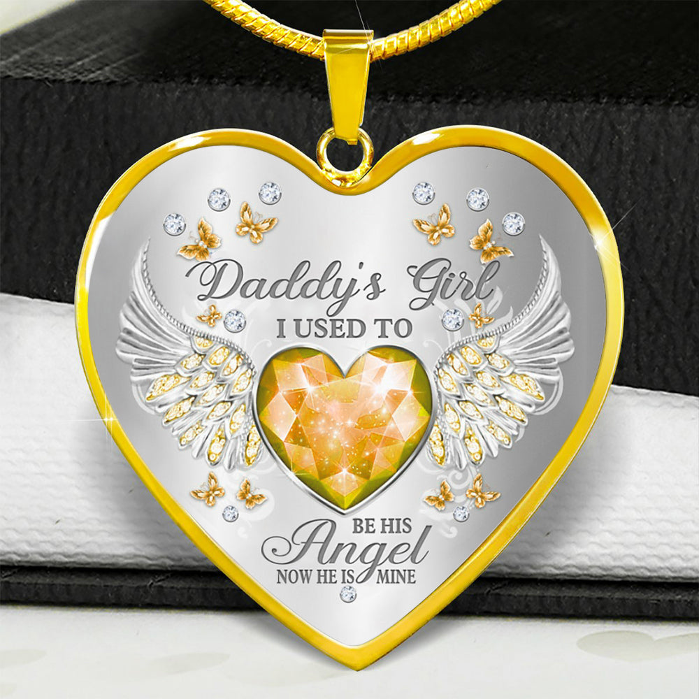 Papa’s Angel - Cherished Heart Keepsake Necklace